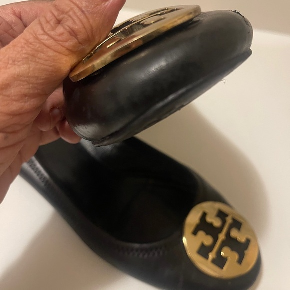 Tory Burch Shoes | Tory Burch Reva
Black Ballet Flats Logo Metal - Picture 8 of 14